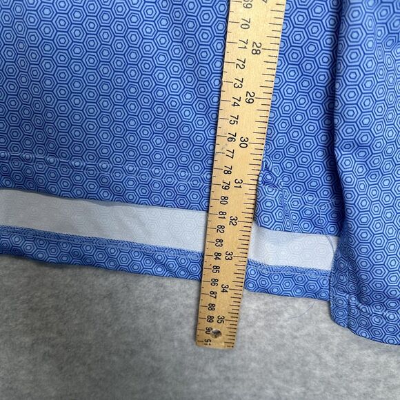 Turtleson Men's XXL Performance Polo Golf Athletic Shirt Blue Tortoise Shell - Picture 8 of 14